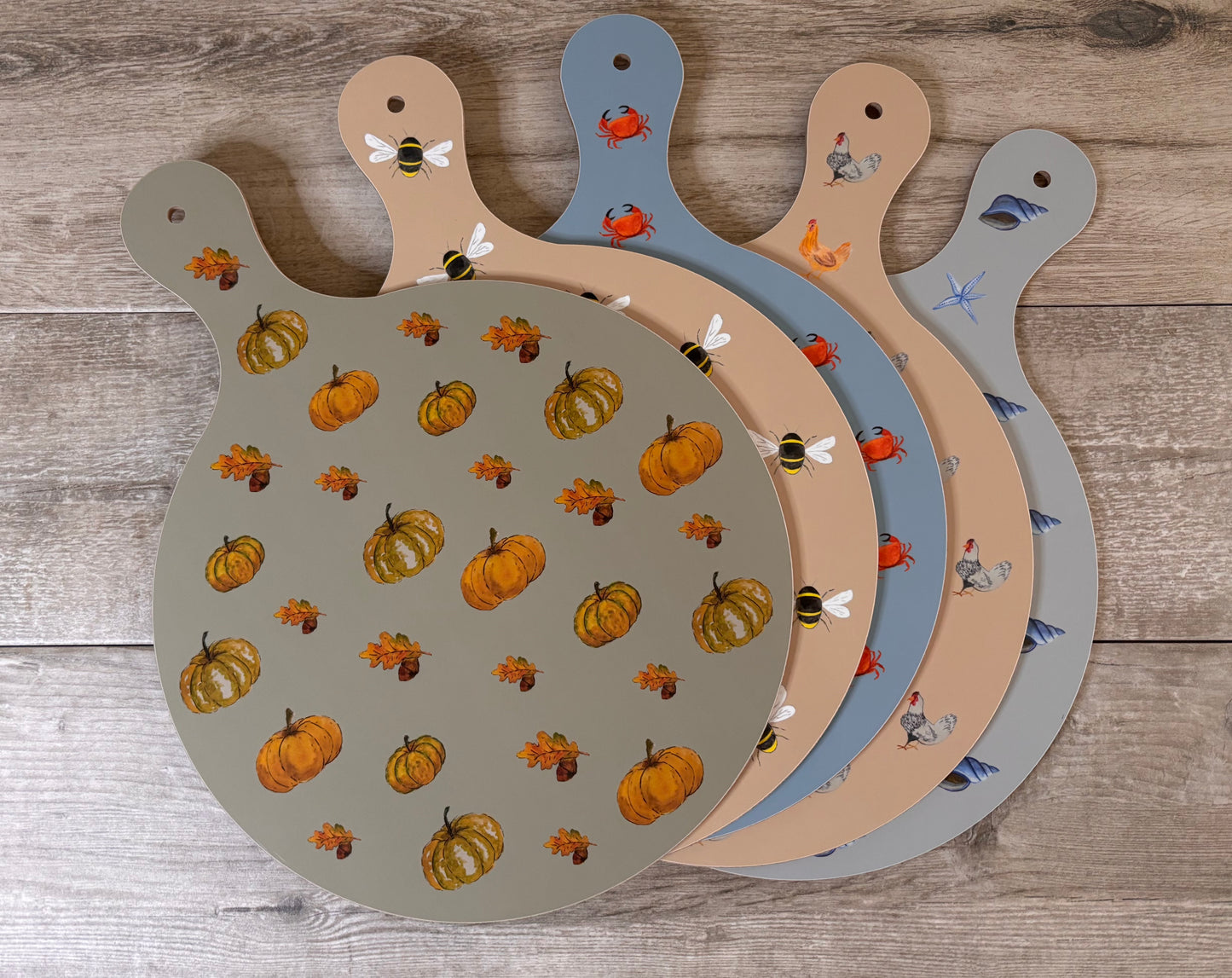 Round Crab Melamine Chopping Board