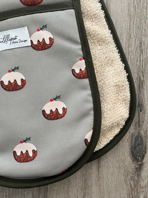Christmas Pudding Oven Gloves