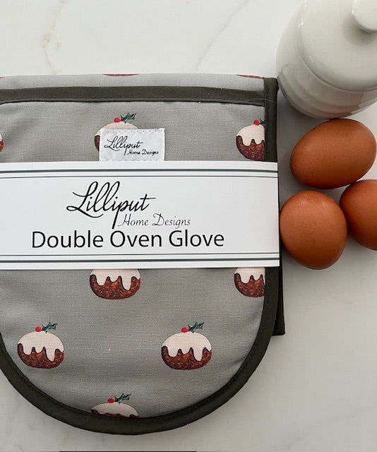 Christmas Pudding Oven Gloves
