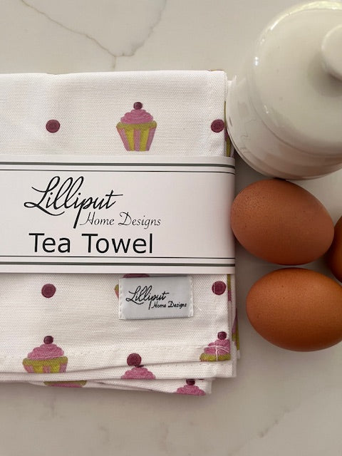 Cupcake Tea Towel