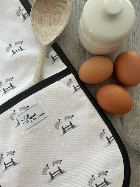 Jumping Sheep Oven Gloves