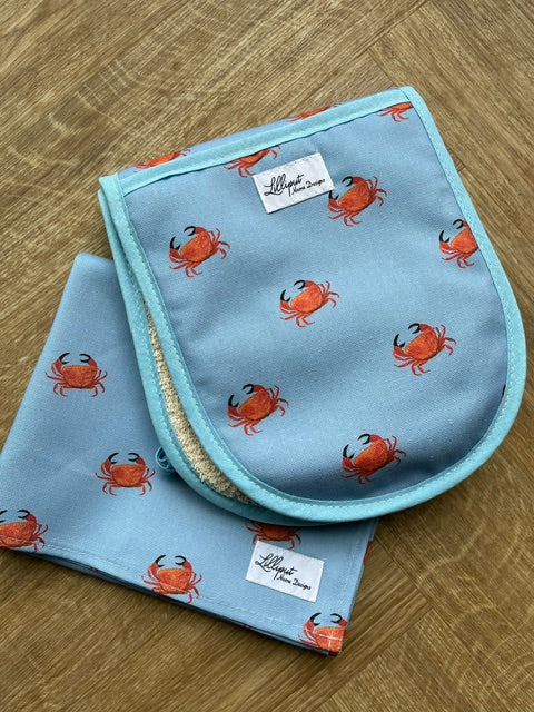 Crab Double Oven Gloves