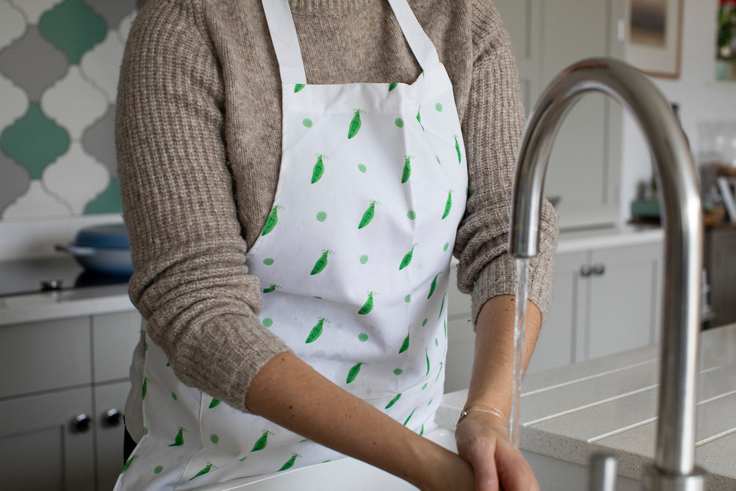 Three Peas in a Pod Adult Apron