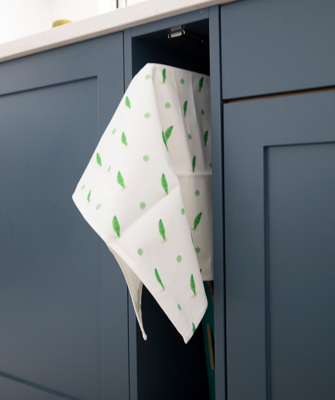 Three peas in a pod Tea Towel