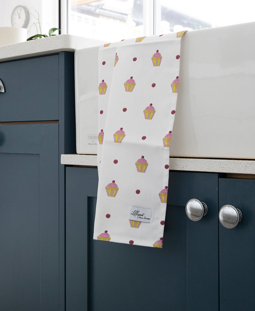 Cupcake Tea Towel
