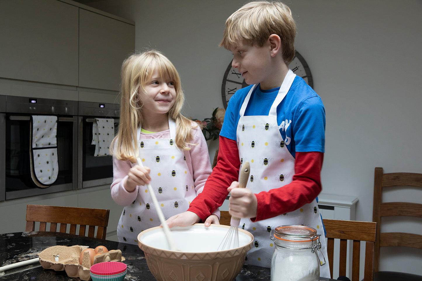 Bumble Bee children's oil cloth aprons from our homeware collections