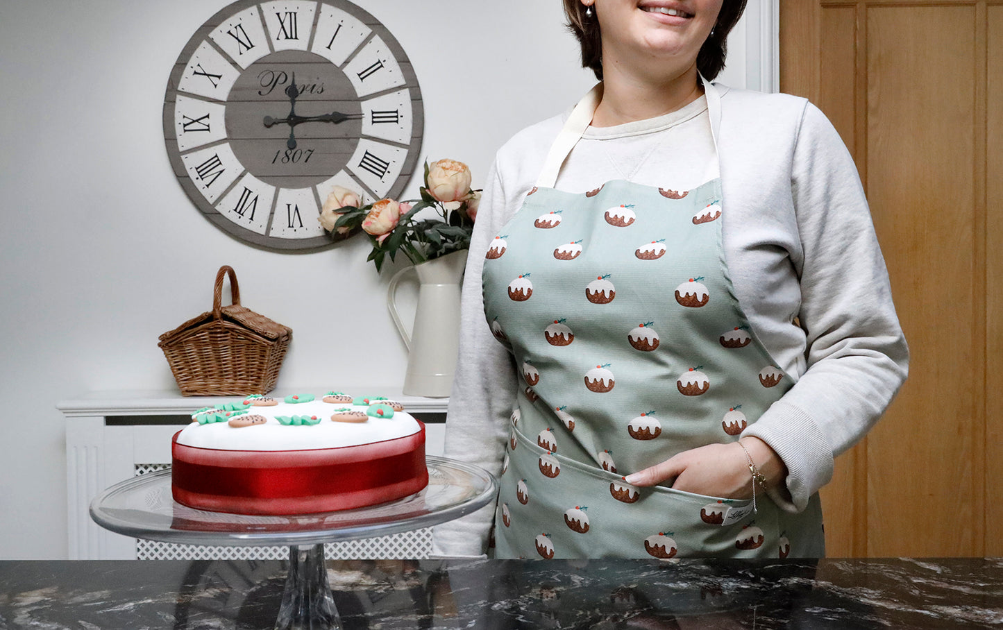 Christmas Pudding Adult Apron