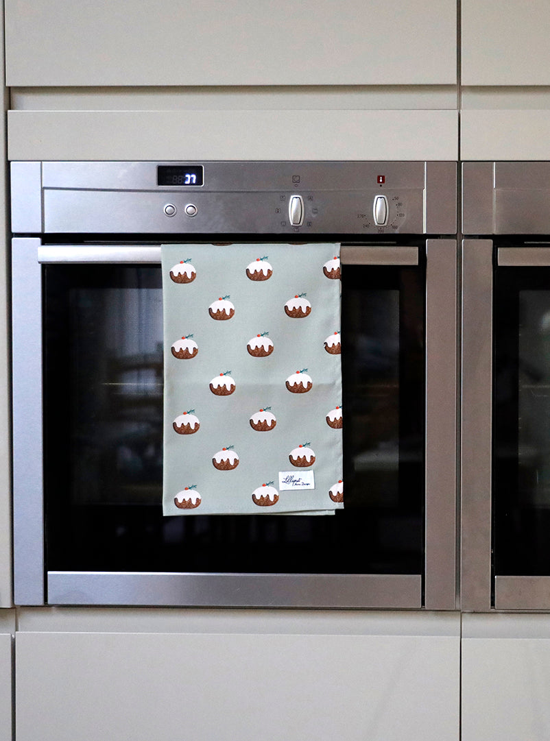 Christmas Pudding Tea Towel