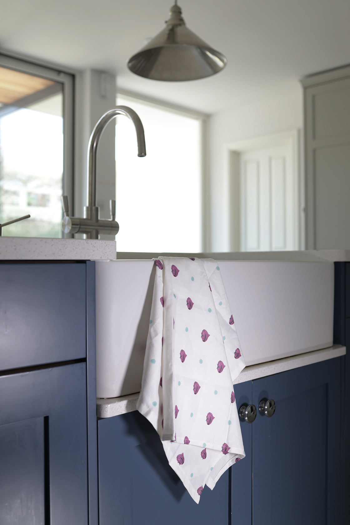 Beetroot tea towel from our homewares collection in this beautiful kitchen decor