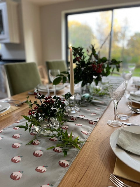 Christmas Pudding Table Runner