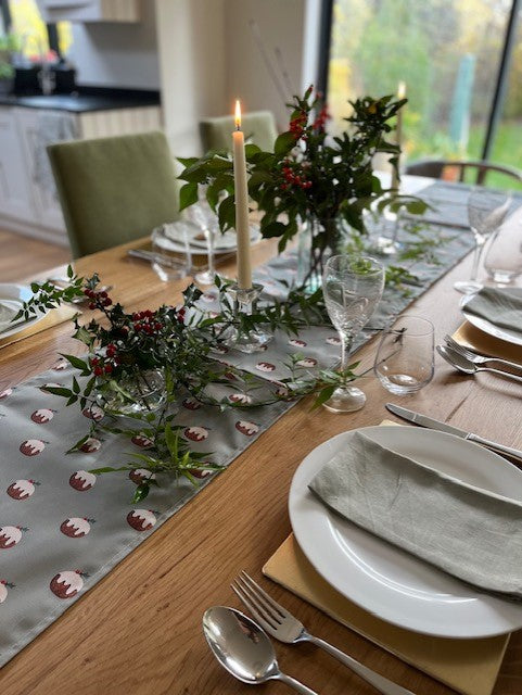 Christmas Pudding Table Runner