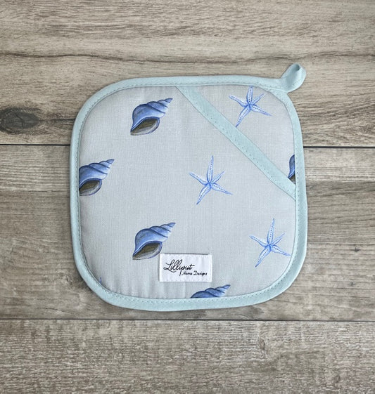 Blue Starfish and Shell Pot Grab