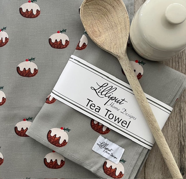 Christmas Pudding Tea Towel