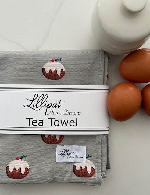 Christmas Pudding Tea Towel