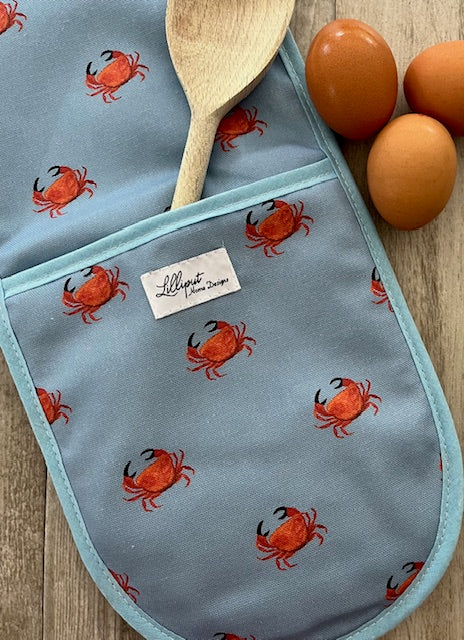 Crab Double Oven Gloves