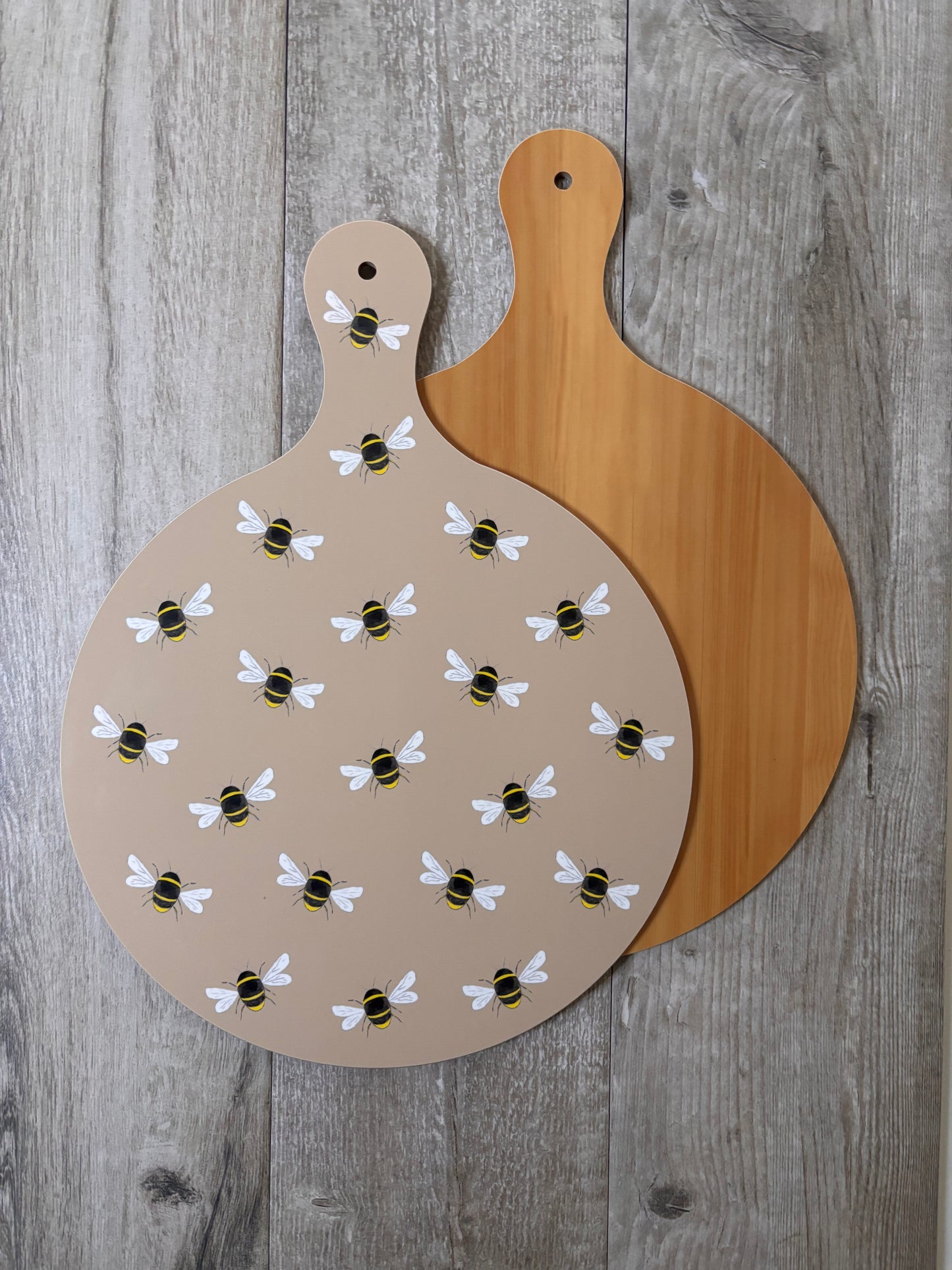 Round Bumble Bee Melamine Chopping Board